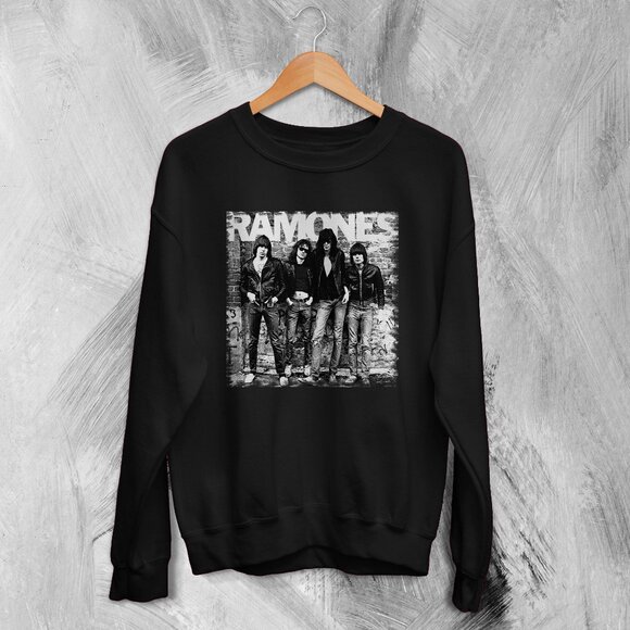 Ramones 70s Punk Rock Band Retro Tour Music Streetwear Graphic Sweatshirt 91 - Picture 1 of 5
